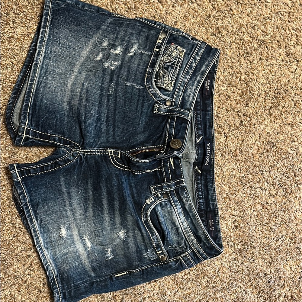Vigoss Distressed Denim Shorts